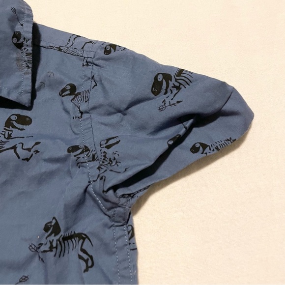 Sovereign Code Dinosaur Print Baby Button Down Shirt 12 Months - Picture 4 of 16